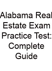 Alabama Real Estate Exam Practice Test: Complete Guide