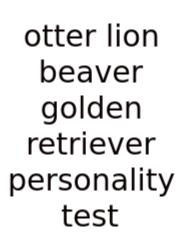 Otter Lion Beaver Golden Retriever Personality Test